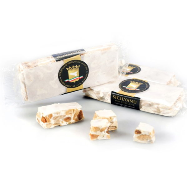 White Nougat Almonds - Sicilyanu Food Excellence